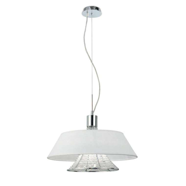 Подвесная люстра Alvarress LDP 9175-3 WT (ткань, цвет белый)