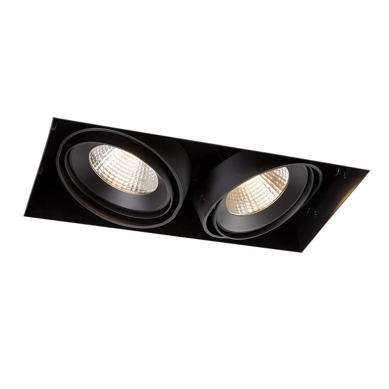 Встраиваемый светильник Modular Multiple trimless Black из металла