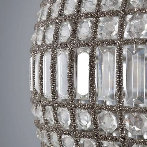 Люстра со стеклянным круглым плафоном  RESTORATION HARDWARE