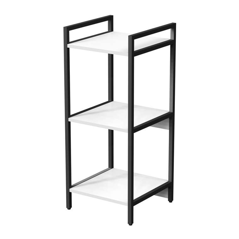 Стеллаж 10СС.3.400 средний 3 полки белого цвета