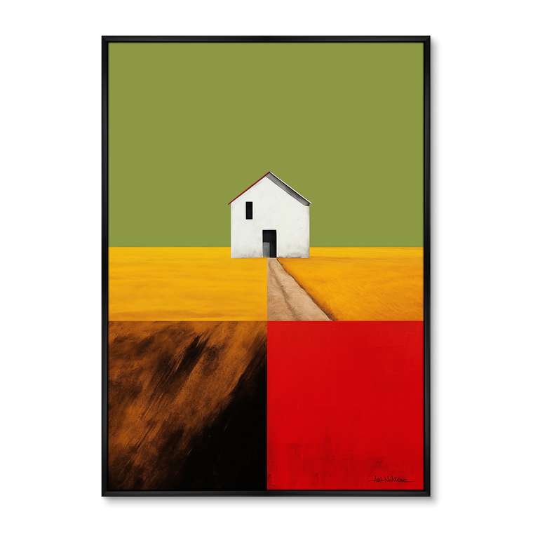 Репродукция картины Landscape Collection, Fields, No 1, 2024г.
