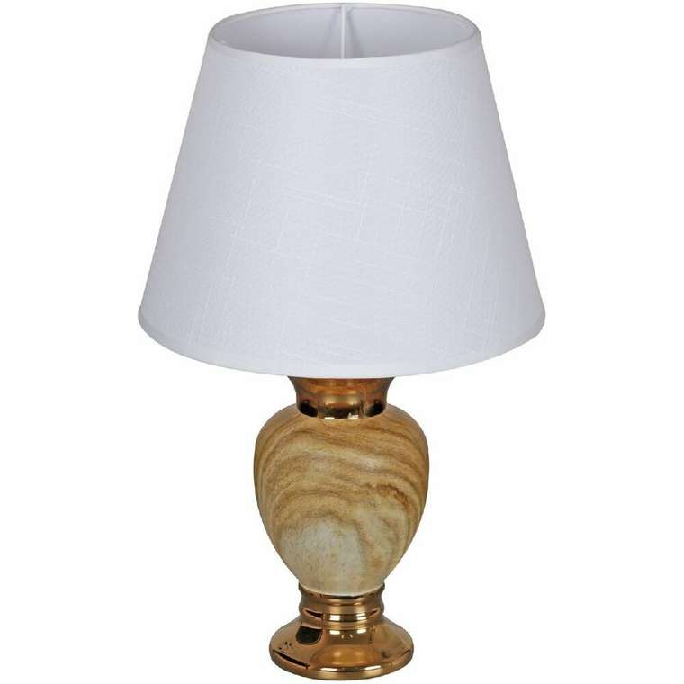 Настольная лампа 30155-0.7-01 (ткань, цвет белый)