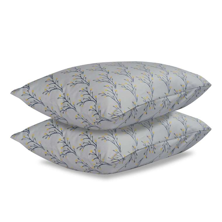 Двусторонний комплект постельного белья из сатина с принтом соцветие 150х200