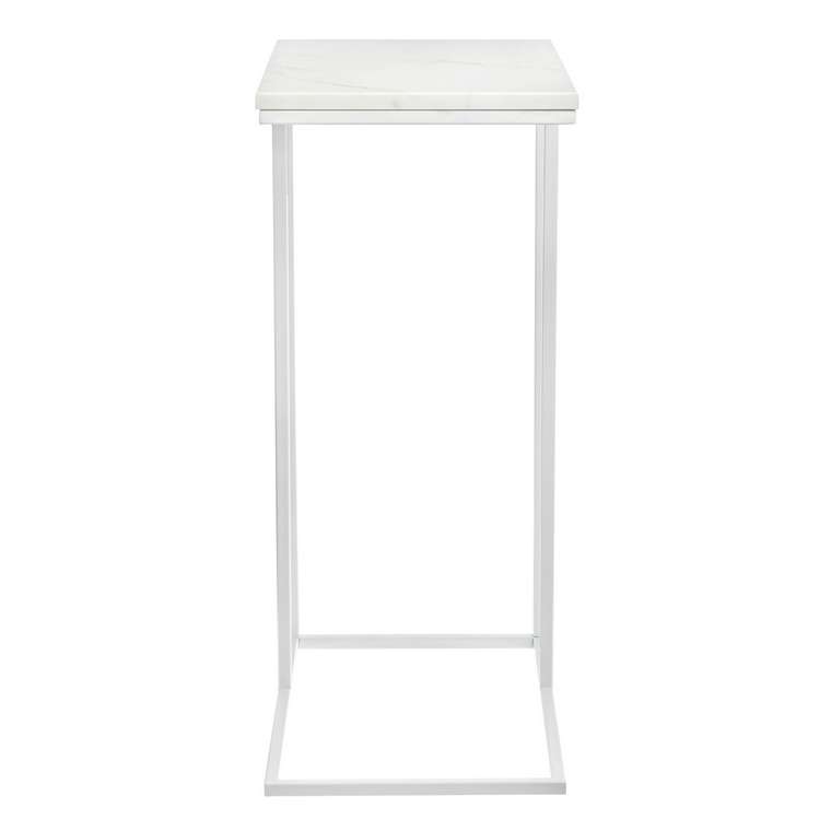 Придиванный столик Loft белого цвета 
