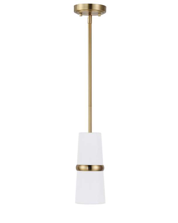 Подвесной светильник Флемиш бело-золотого цвета