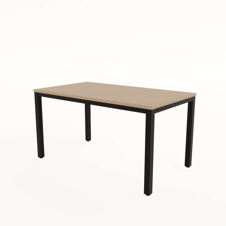 Обеденный стол Lanch 140х80 бежевого цвета