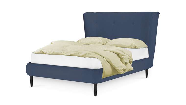 Кровать Дублин 160х200 синего цвета