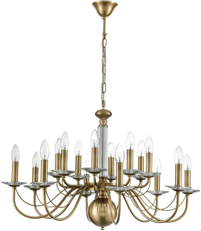 Подвесная люстра Lumion Incanto 8033/16 медь, металл/стекло Е14 16*40W 220V подсвечник