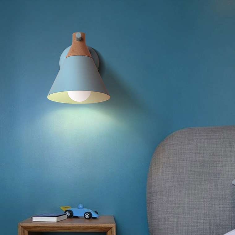 Настенный светильник Nod Wall голубого цвета
