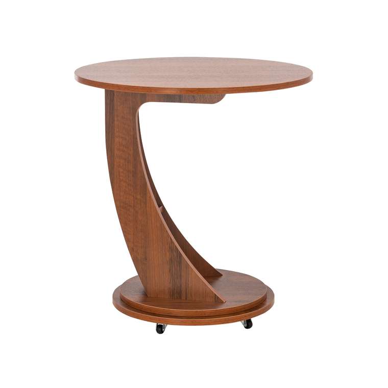 Подкатной стол Акцент коричневого цвета