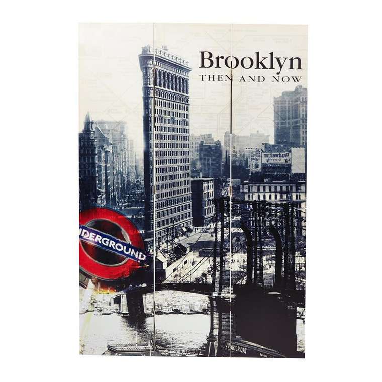 Ширма Brooklyn 180х180 бежево-серого цвета