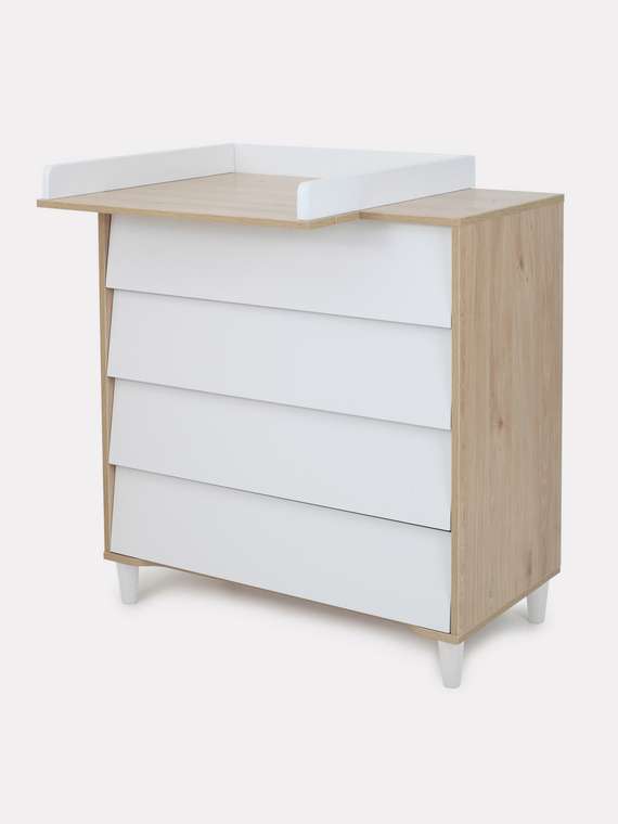 Пеленальный комод Bergen белого цвета