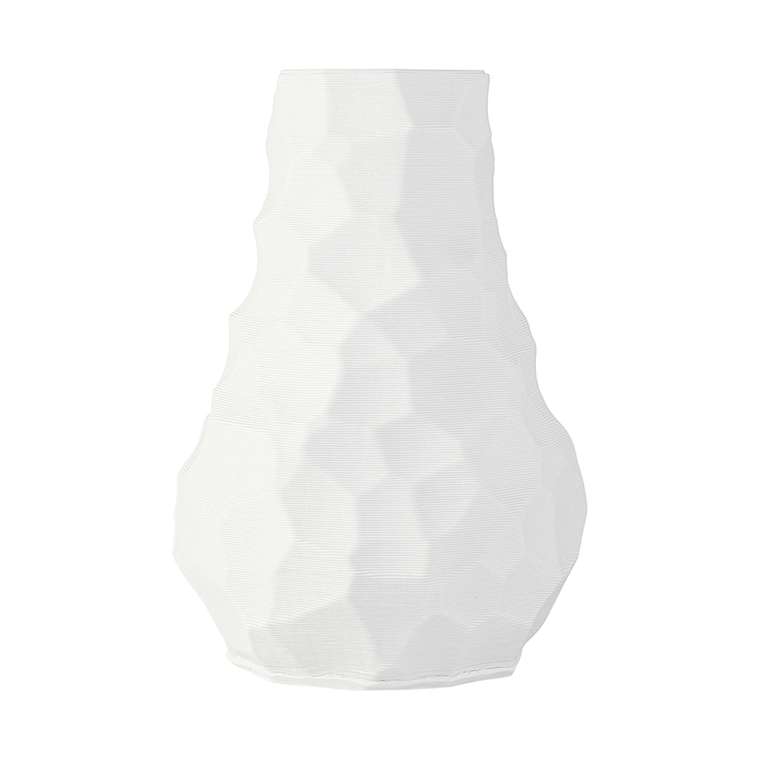 Ваза для сухоцветов Printed Art Stone белого цвета