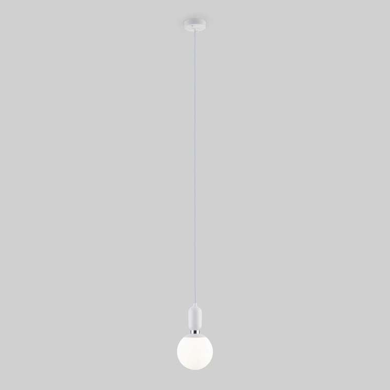 Подвесной светильник Bubble Long белого цвета с длинным тросом
