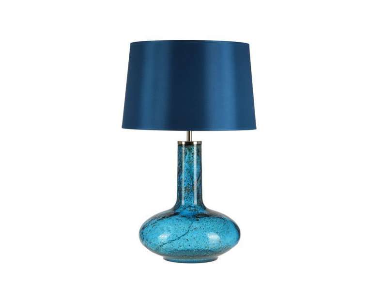  Настольная лампа Crisbase с синим абажуром