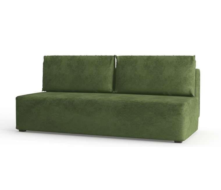 Диван-кровать из велюра Daimond зеленого цвета