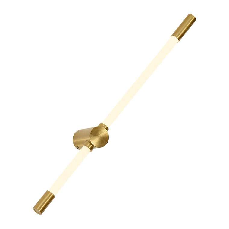 настенный светильник Tubus золотой металл, акрил, силикон LED*8.6W, 820LM, 4000K, included