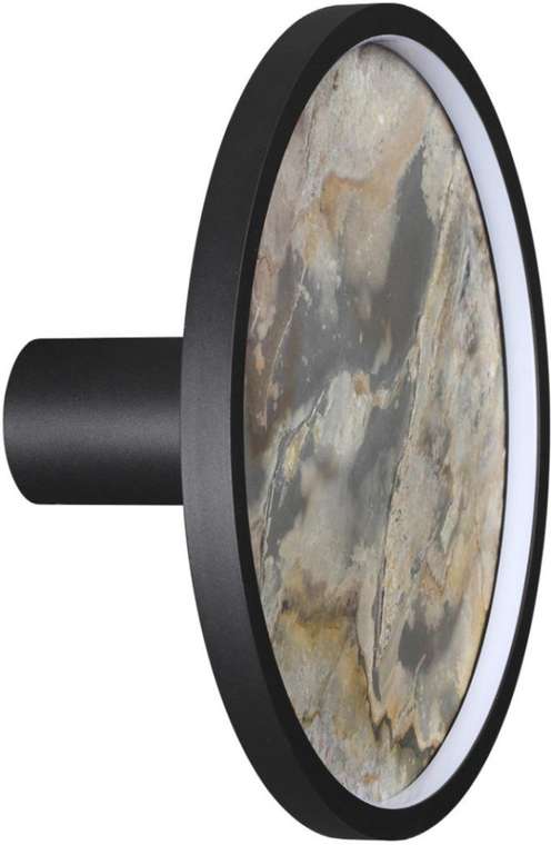 Настенно-потолочный светильник Odeon Light Stoflake 5078/25L черн./серо-беж./металл/натур.камень/акрил LED 25W 3000K