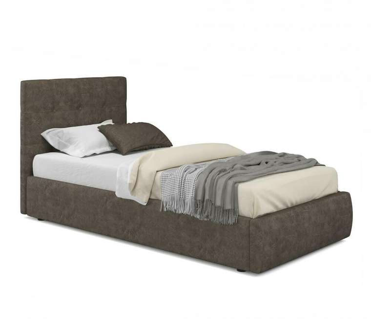 Кровать Selesta 90х200 коричневого цвета с подъемным механизмом