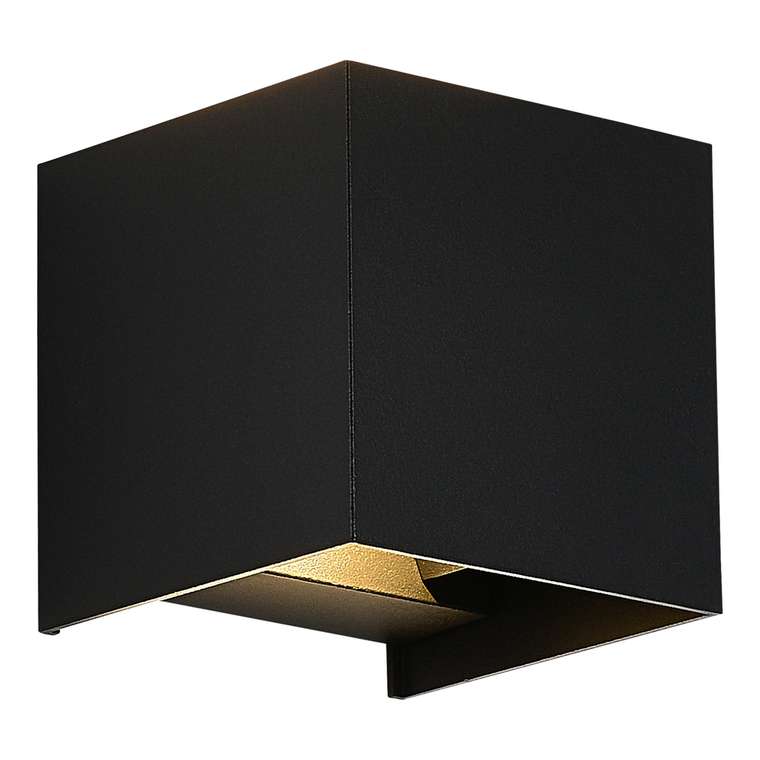 Светильник уличный настенный ST-Luce черный/черный LED 1*10W 2700K BRIK