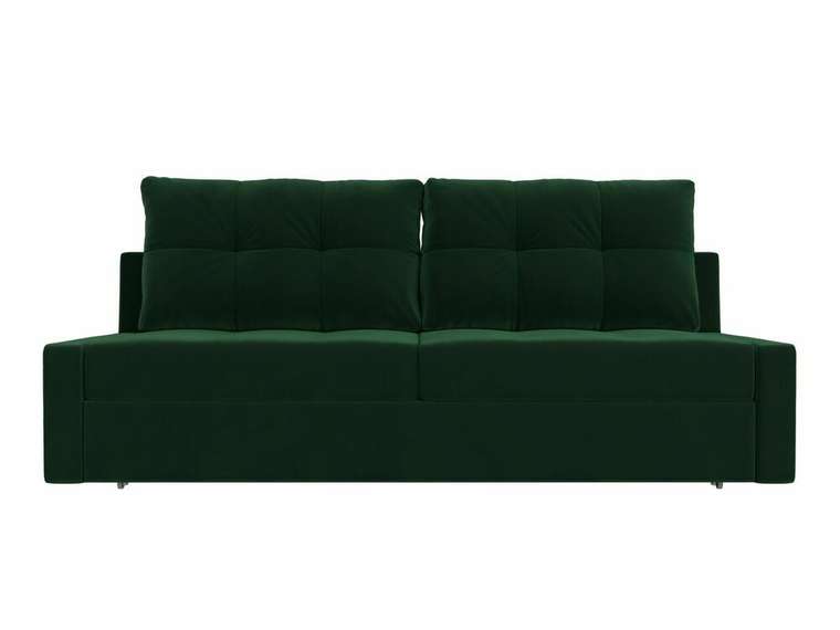 Прямой диван-кровать Мартин зеленого цвета
