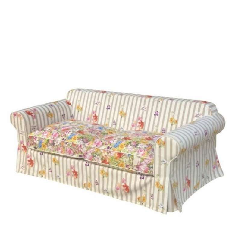 Трехместный диван-кровать Прованс с цветочным принтом