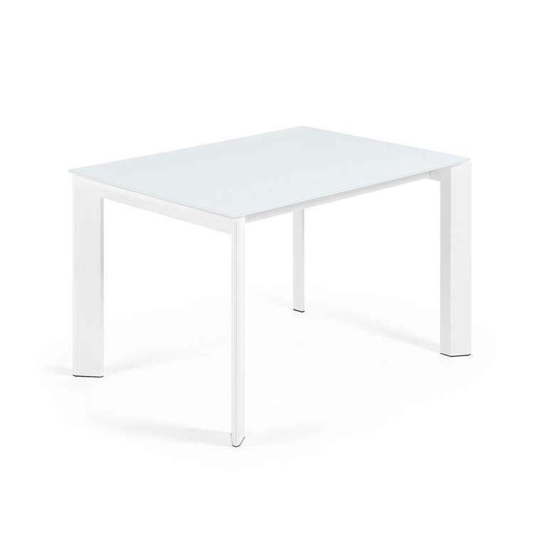 Раздвижной обеденный стол Atta 180 белого цвета