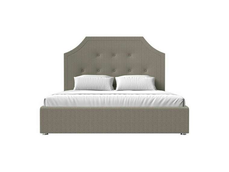 Кровать Кантри 160х200 серо-бежевого цвета с подъемным механизмом
