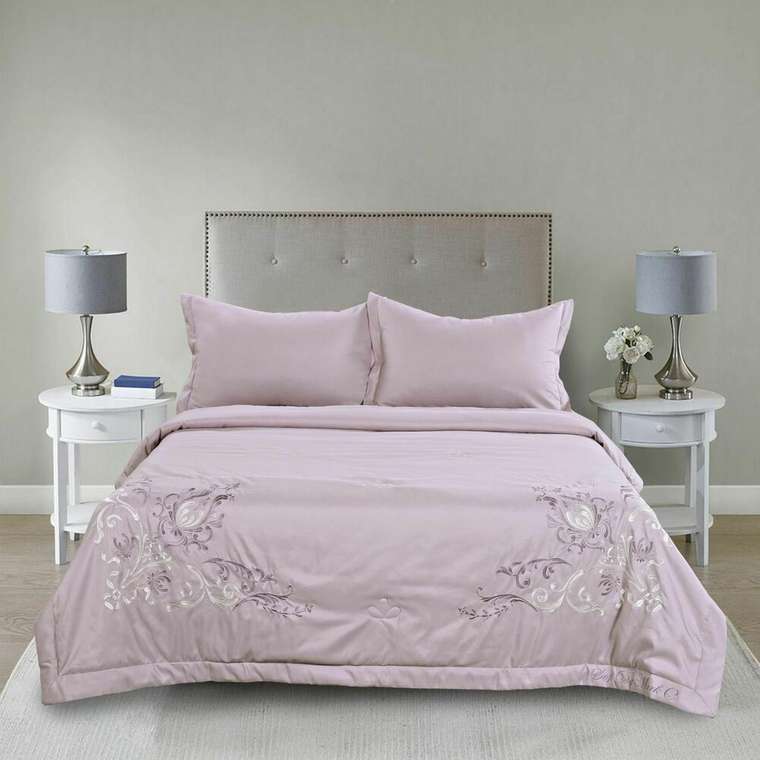 Комплект постельного белья Изида 160х220 нежно-розового цвета