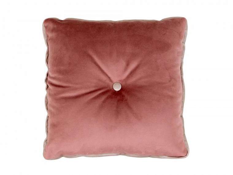 Подушка декоративная Pretty 45х45 бежево-розового цвета