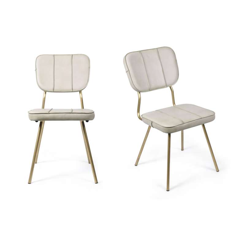 Набор из двуз стульев Сатрия молочного цвета