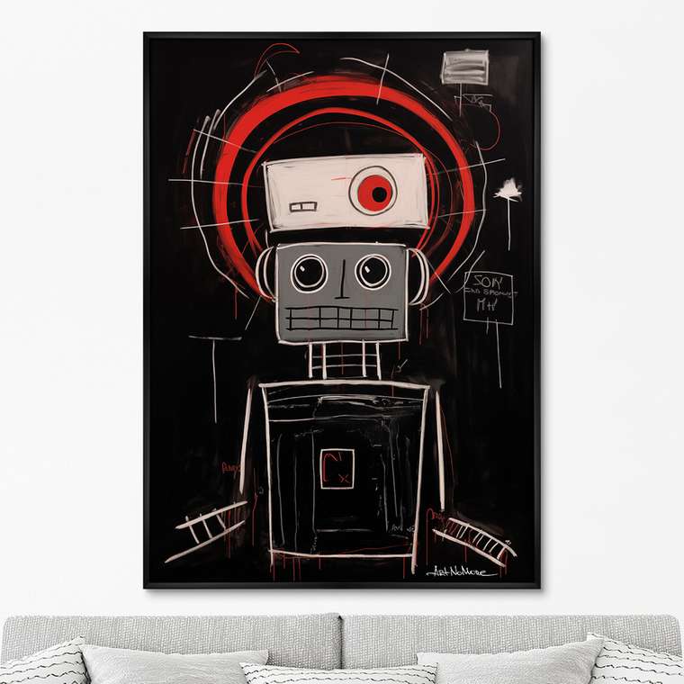 Репродукция картины Robots, the joy of being, No 1, 2024г.
