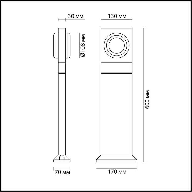 Столб Odeon Light VART 6654/10GL