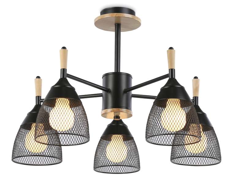 Люстра на штанге Traditional TR8015 (металл, цвет черный)