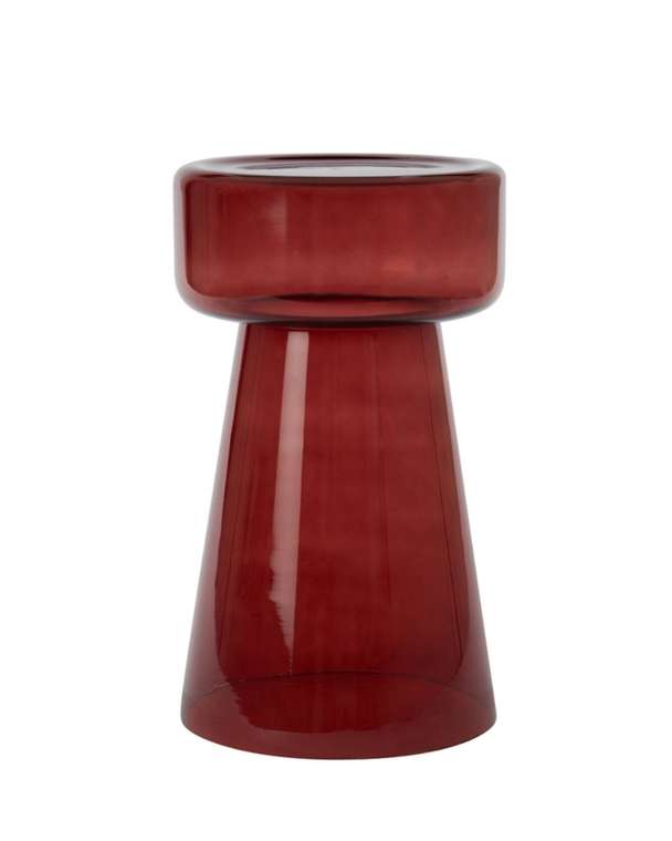 Приставной столик Флумс 30 бордового цвета 