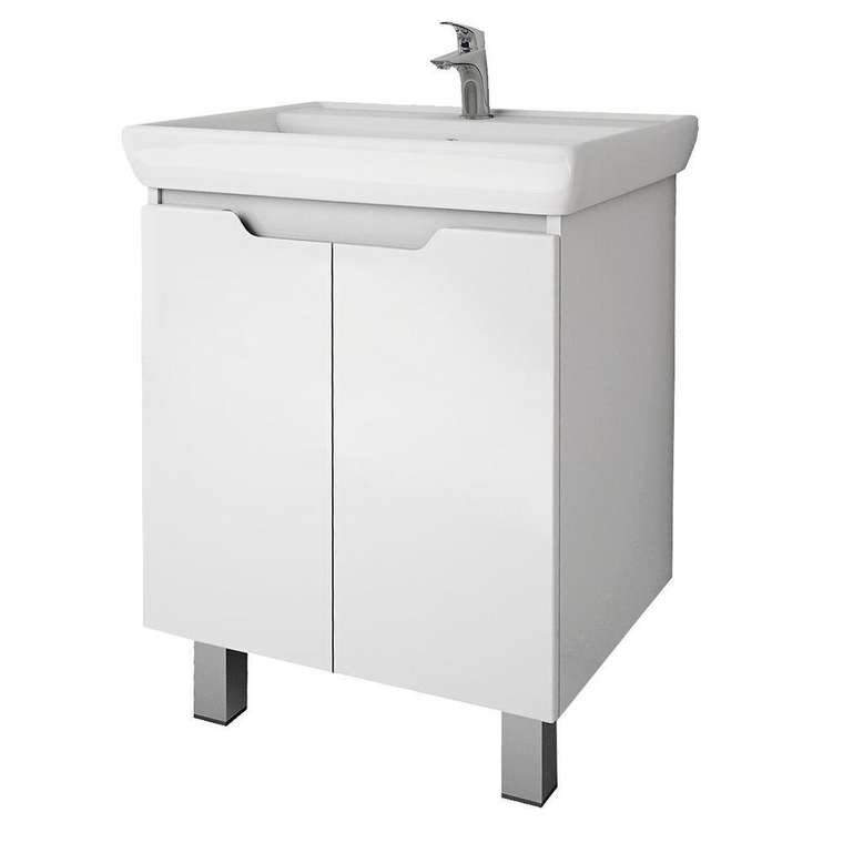 Тумба под раковину подвесная Dreja Q Plus (D) 60 см, белый