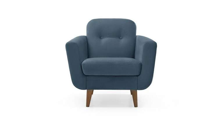 Кресло Дадли темно-синего цвета