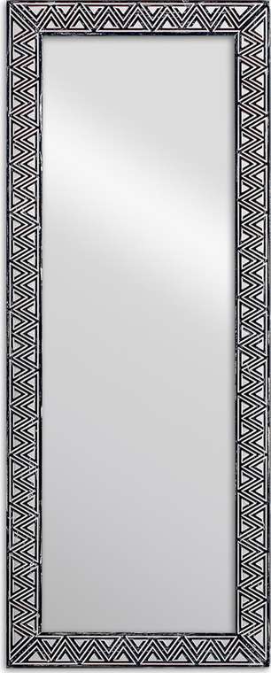 Настенное зеркало Tria Black 54x134 в раме из массива сосны
