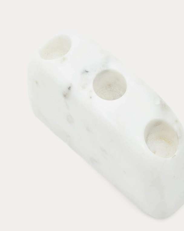 Подсвечник Signe из белого мрамора 