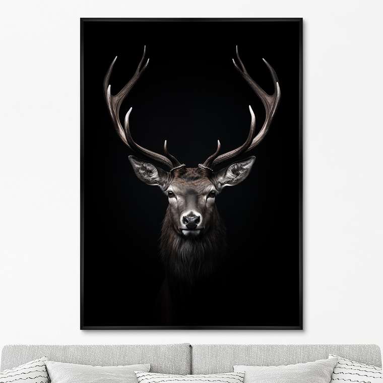 Репродукция картины Deer in the dark, No 2, 2024г.