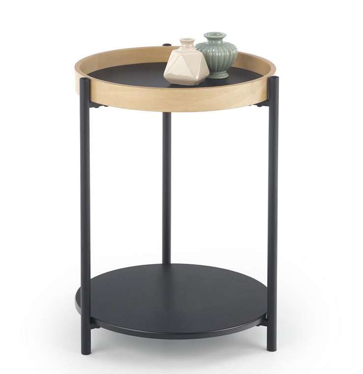 Стол кофейный Rolo бежево-черного цвета