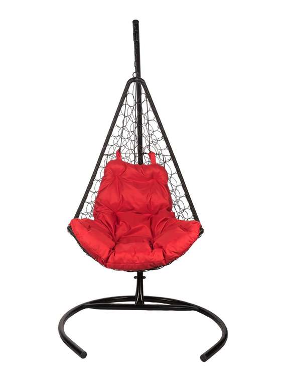 Кресло подвесное Wind с красной подушкой