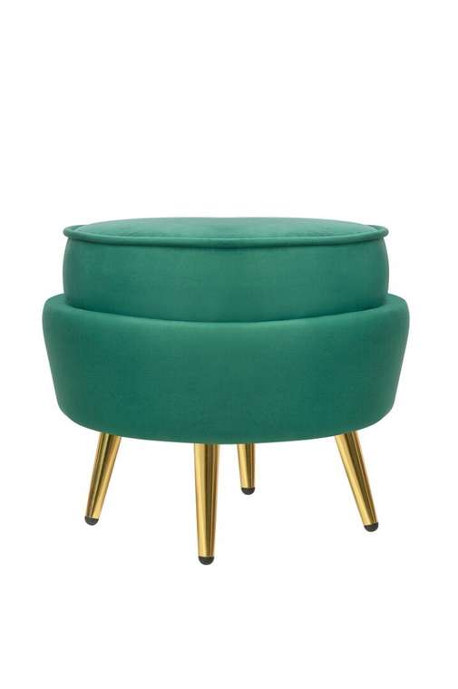 Пуф Pearl Adorn зеленого цвета