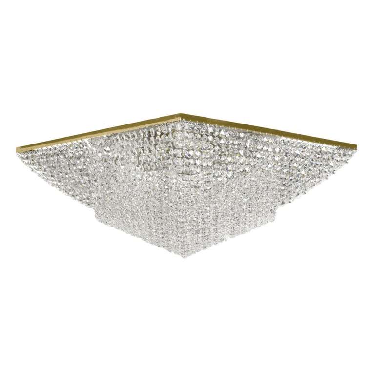 Потолочный светильник Ferrara Gold Ferrara E 1.2.50.200 G (хрусталь, цвет прозрачный)