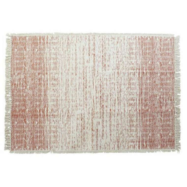 Ковер из полиэстера и хлопка 160x230 бежево-оранжевого цвета