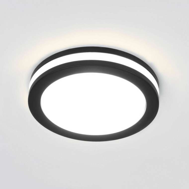 Встраиваемый точечный светильник Aster бело-черного цвета