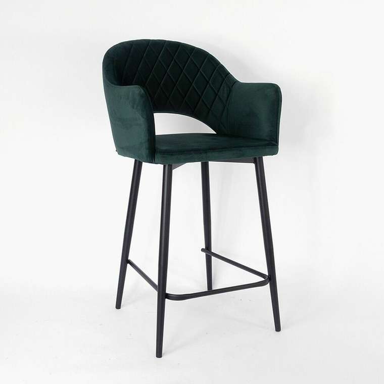 Барный стул Белладжио Нью темно-зеленого цвета