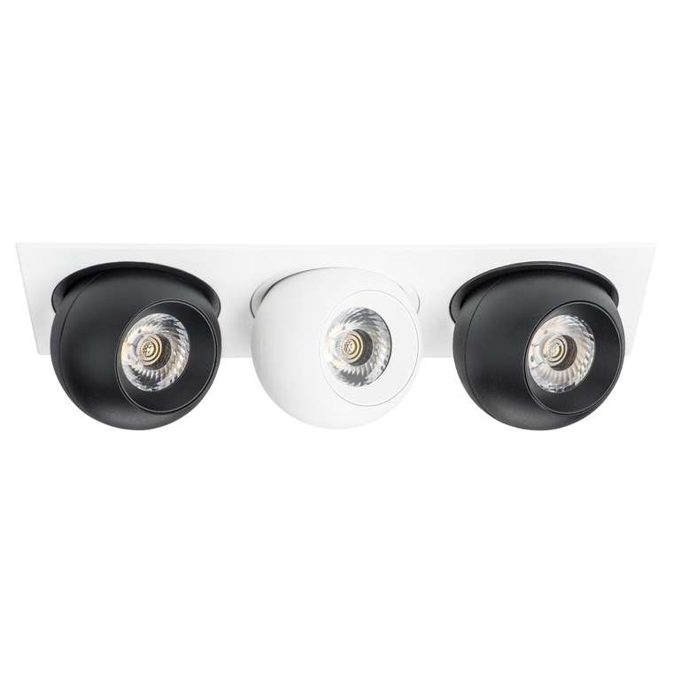 Светильник INTERO LED 9W*3 850LM*3 24G БЕЛЫЙ/ЧЕРНЫЙ 3000K (217536+217072+217062+217072)