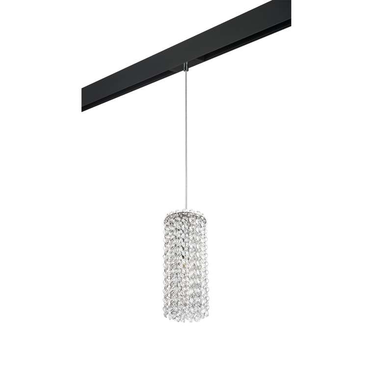 Светильник д/1-фазн трека CRISTALLO 1х40W G9 ХРОМ/ЧЕРНЫЙ (795324+595007)