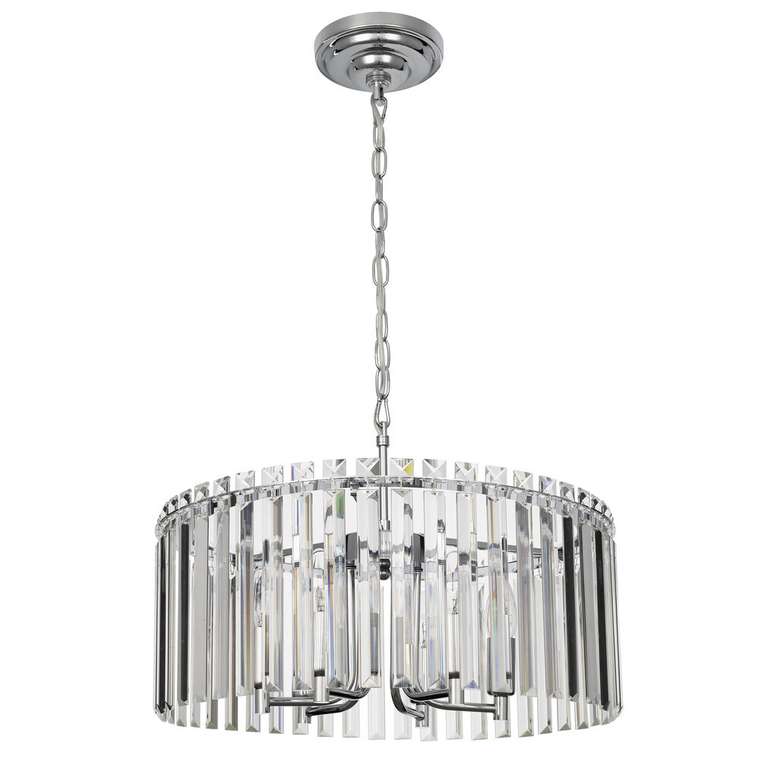 Citilux Джейн CL306161 Хрустальная подвесная люстра Хром